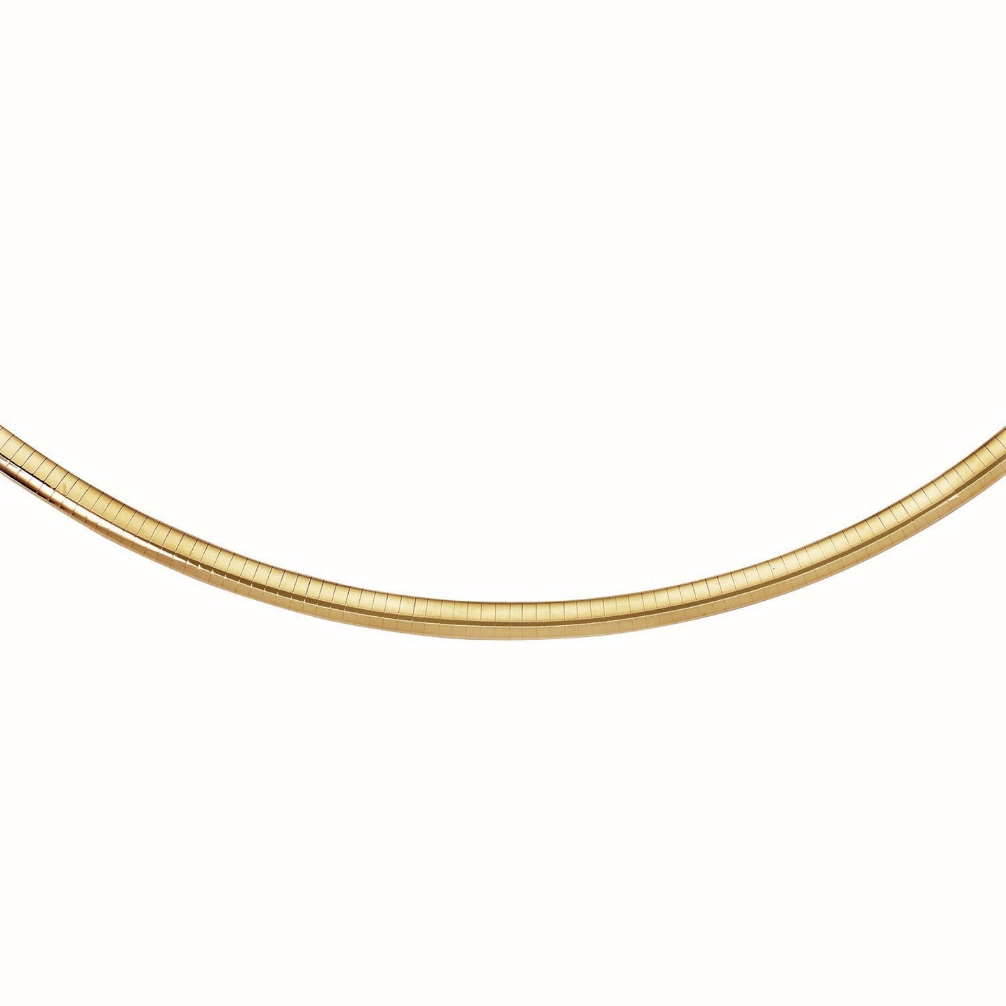 Cadena Clásica Omega de Oro Amarillo de 14k - 6 mm