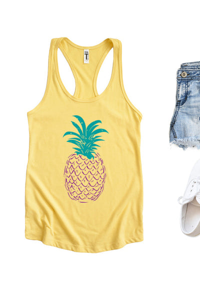 Pineapple Racerback Tank Top