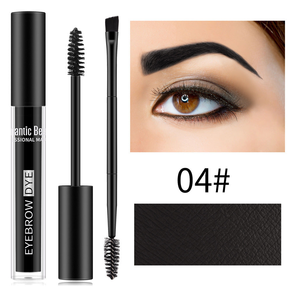 Romantic Beauty Two-Headed Brow Brush For Long-Lasting Styling Waterproof Perspiration-Proof Brow Dye - Korvel