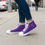 Women’s Purple High-Top Sneakers – Epilepsy Awareness Design