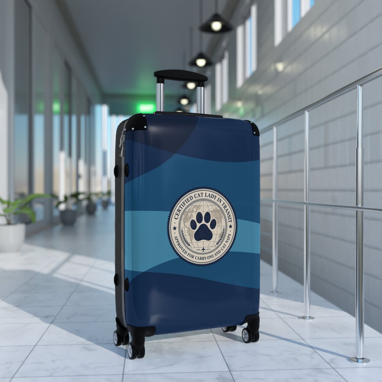 Valise rigide Certifiée Amoureuse des Chats en Transit