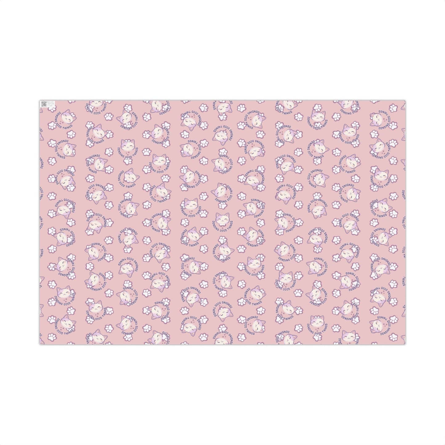 Smiling Cat Pattern Gift Wrap - All-Purpose Wrapping Paper