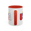 Taza de café con acento vibrante de EE. UU.
