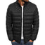 Men's Solid Color Stand Collar Puffer Jacket