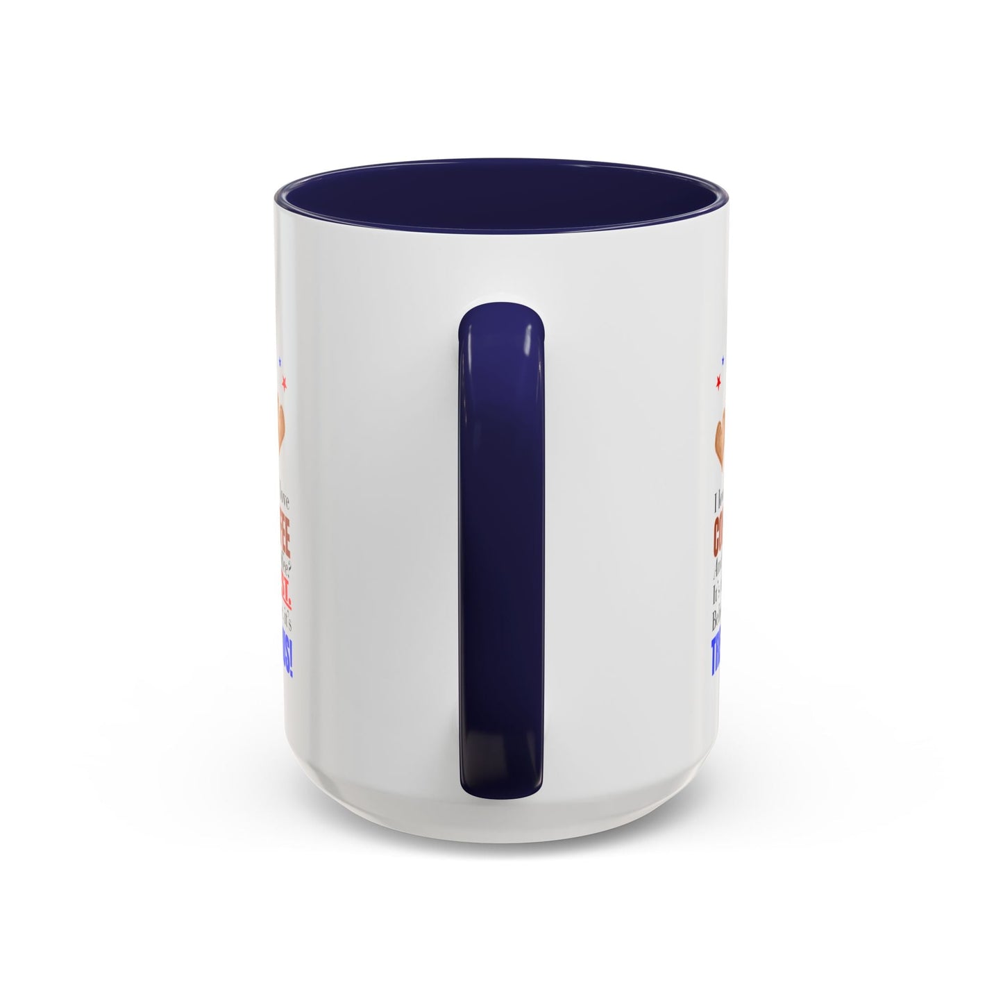 Taza de café de acento vibrante
