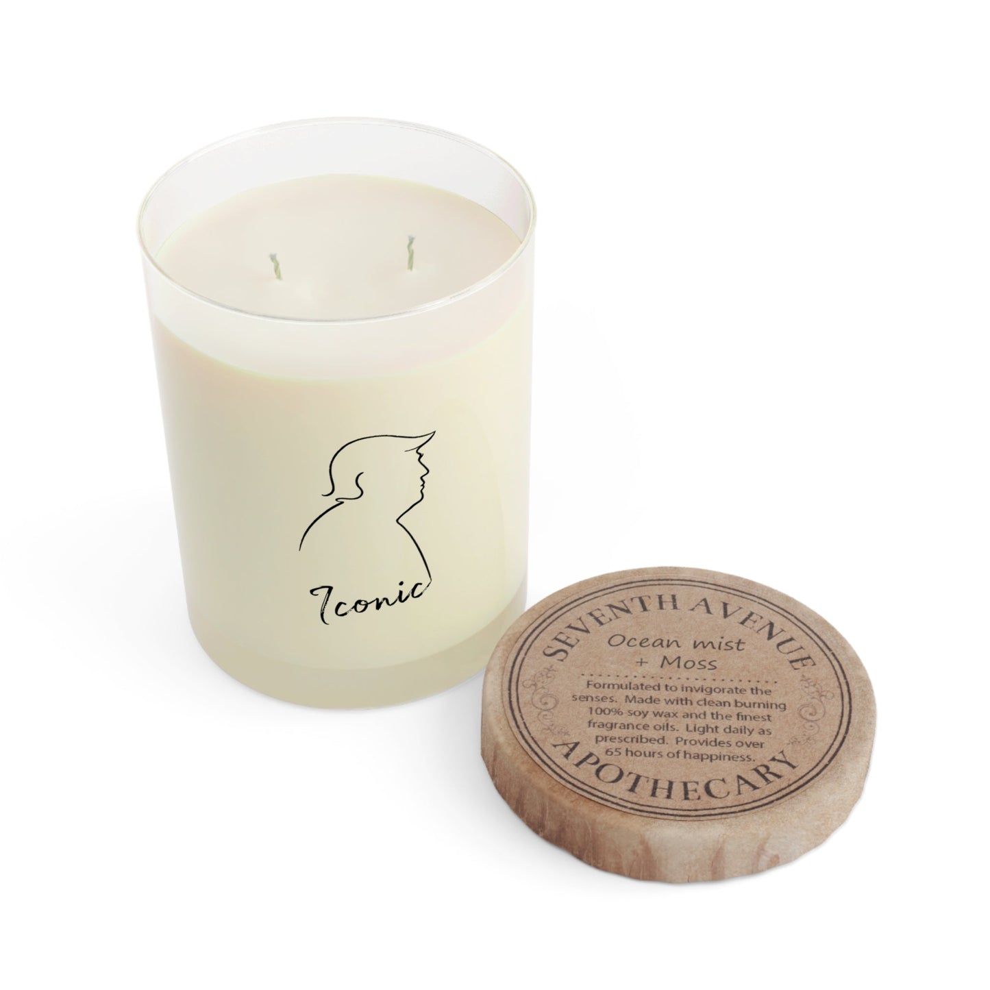 Iconic Calm Candle — Minimal Line Silhouette Edition