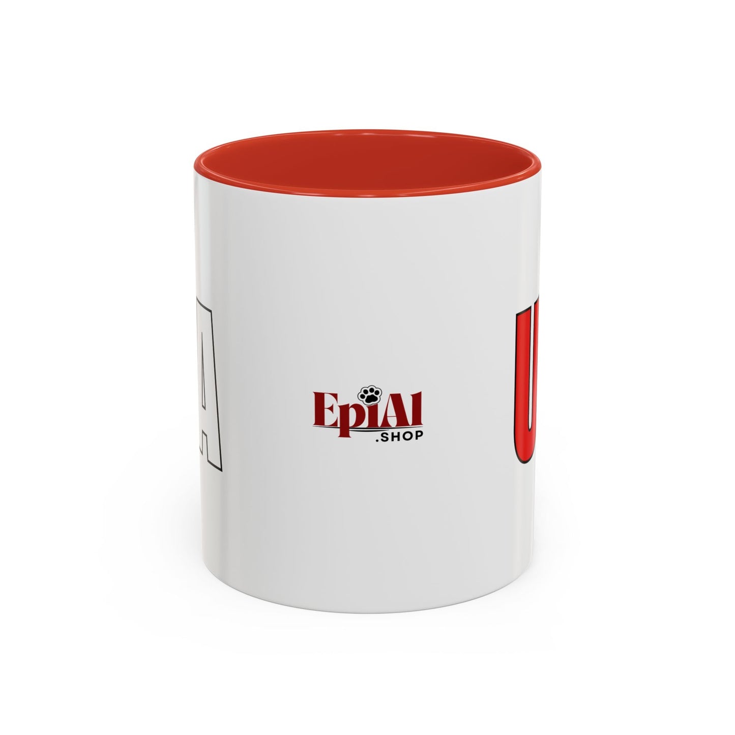 Taza de café con acento vibrante de EE. UU.