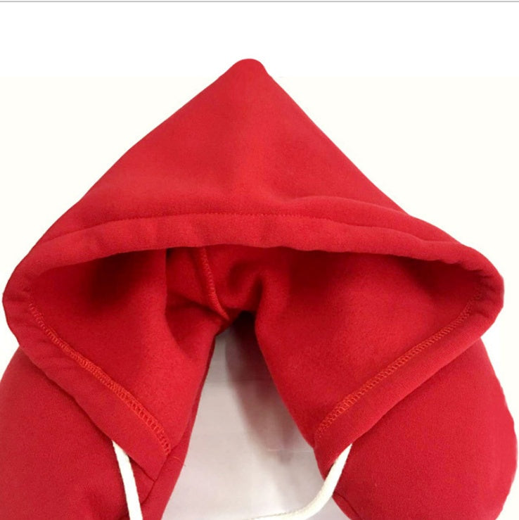 Travel Hooded U-Shaped Pillow for Comfort Anywhere