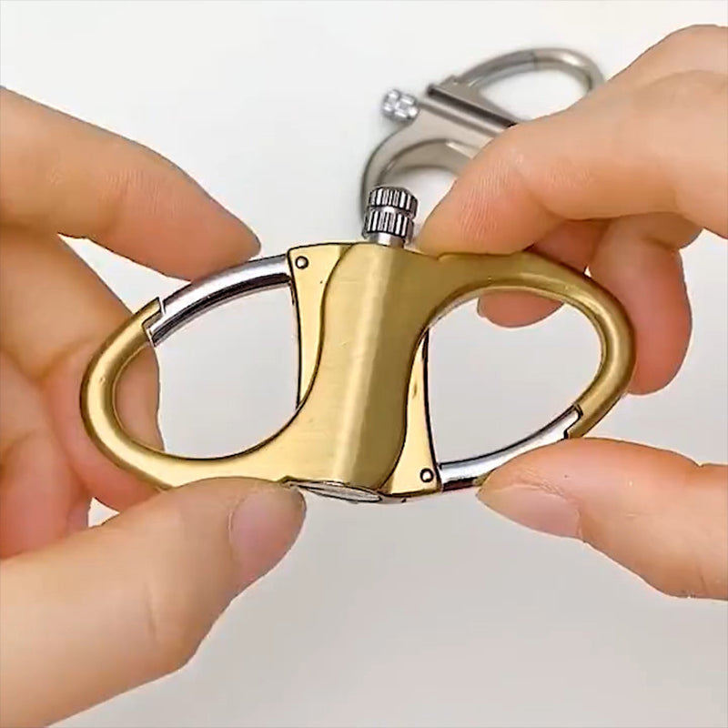 Briquet porte-clés en métal premium 2025 - Noir étanche