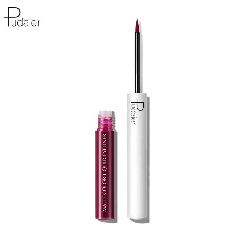 Quick-Drying Waterproof And Sweat-Proof Liquid Eyeliner Does Not Smudge Cosmetics Pudaier Color Eyeliner - Korvel