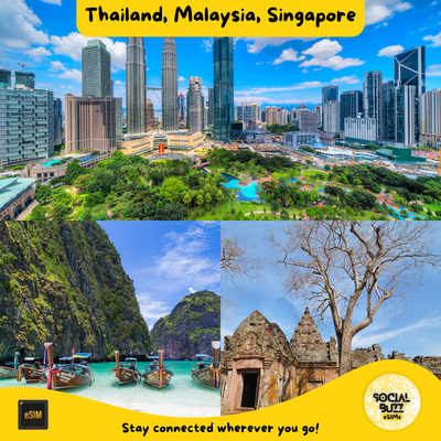 Thailand Malaysia Singapore eSIM Data Plan