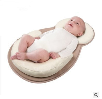 Baby Pillows for Sleeping,Baby Snuggle Nest Sleeper Lounger with Soft&Breathable Head Support Pillow - Korvel