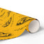 Zoomies Road Trip Cat Wrapping Paper - Golden Sketch Design