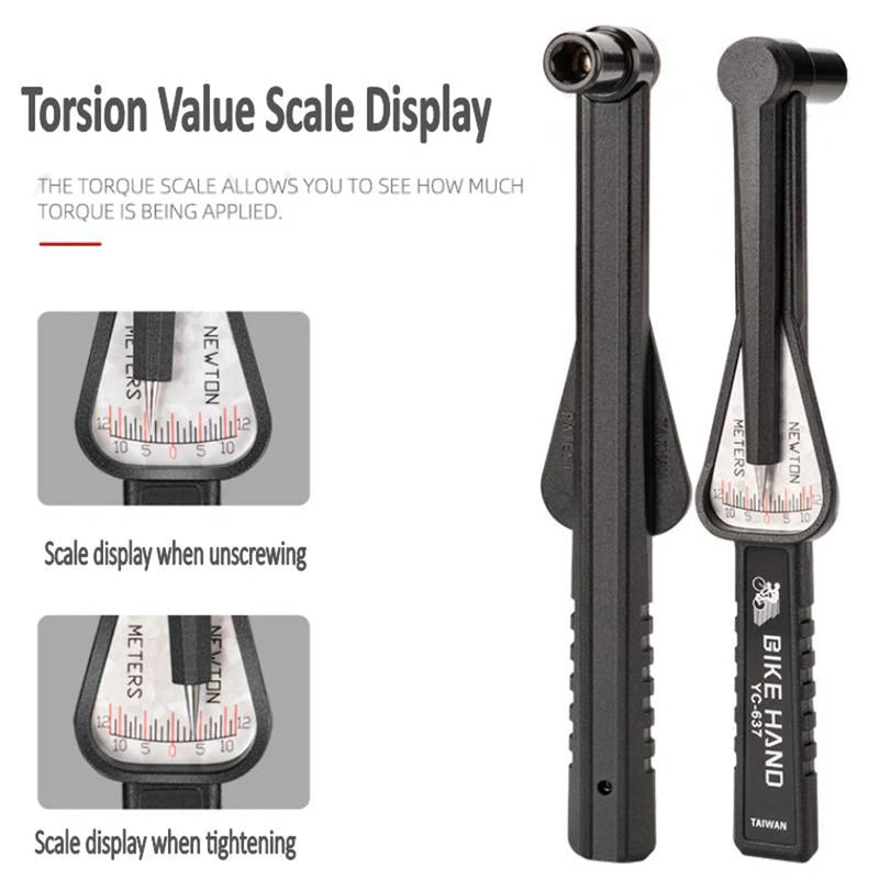 BIKE HAND Adjustable Torque Wrench 2-10 N.M for Bicycle Repair