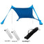 Family beach tent, large pop-up parasol, beach shelter, sun shade. Stable poles with portable carry bag. Outdoor shade. - Korvel