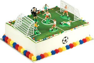 Kit de décoration de gâteau Soccer Match Toppers