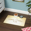 Gilded Feline Cat Food Mat - Elegant Gold Design