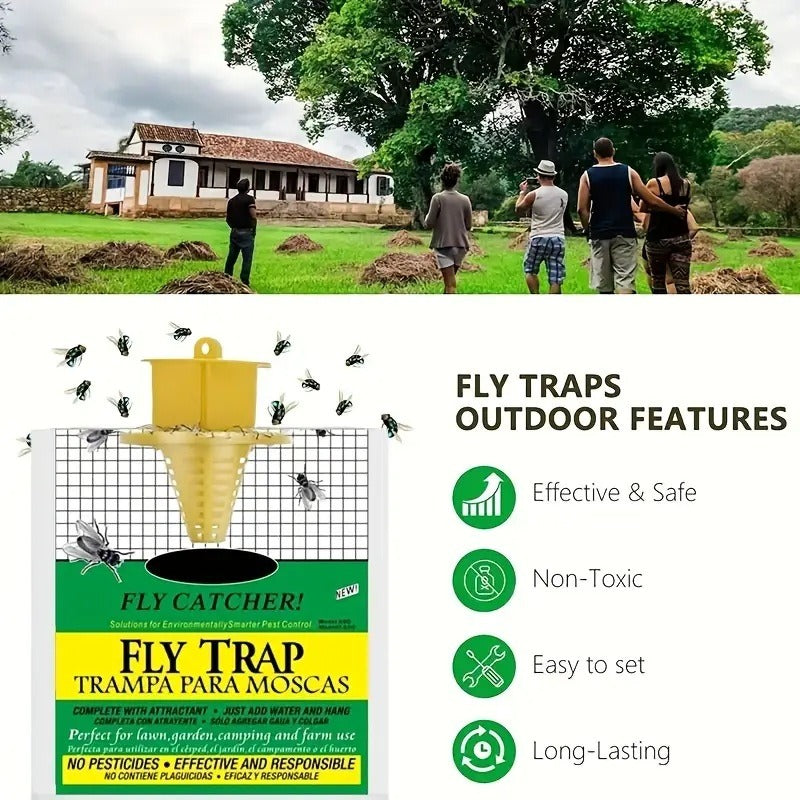 Outdoor  Fly Trap Bag The Ultimate Fly Eradicator Plants Fly Control - Korvel