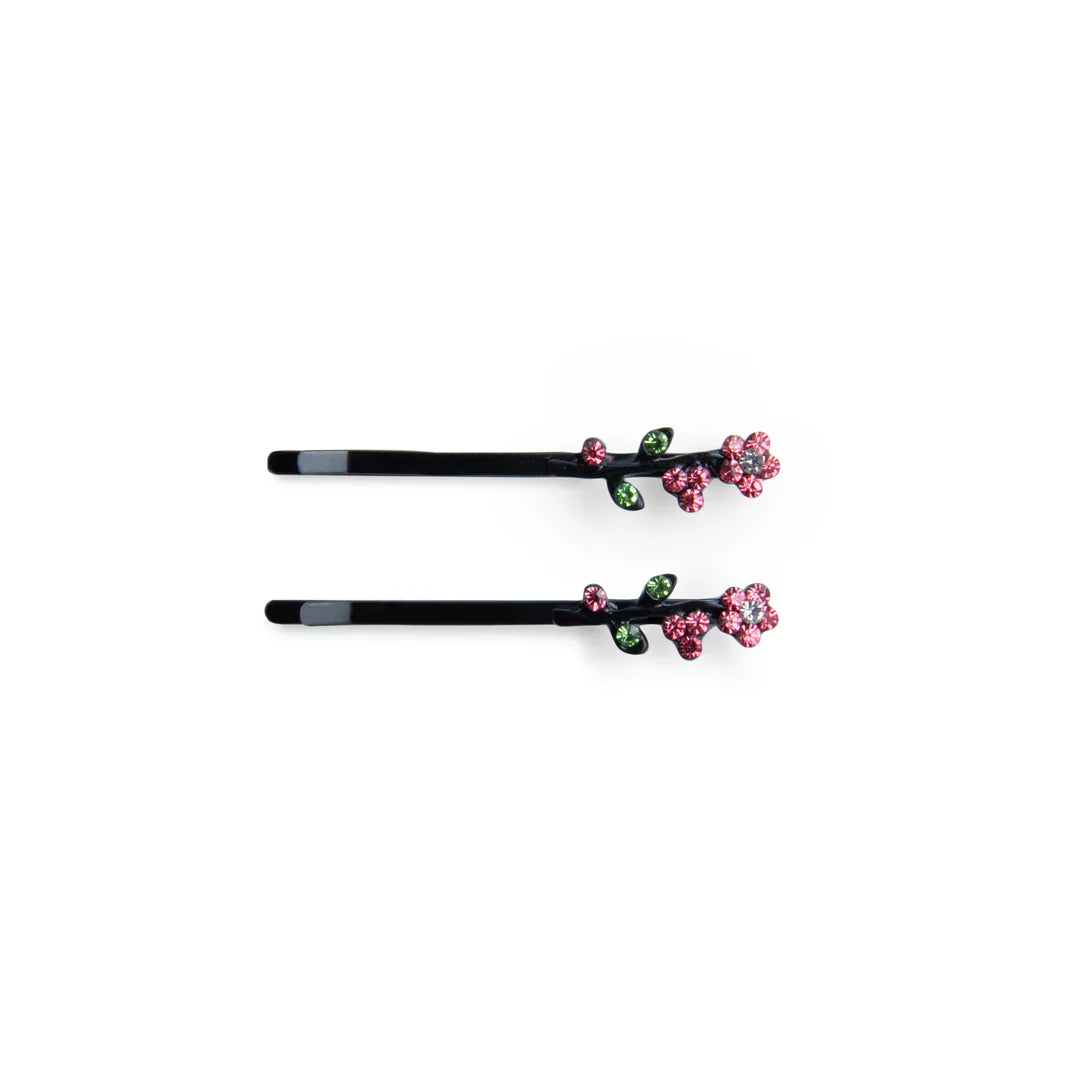Smoothies Flower Leave Gem Bobby Pin
