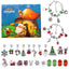 DIY creative children's bracelet jewelry 24-grid calendar Christmas holiday surprise blind box silver set - Korvel