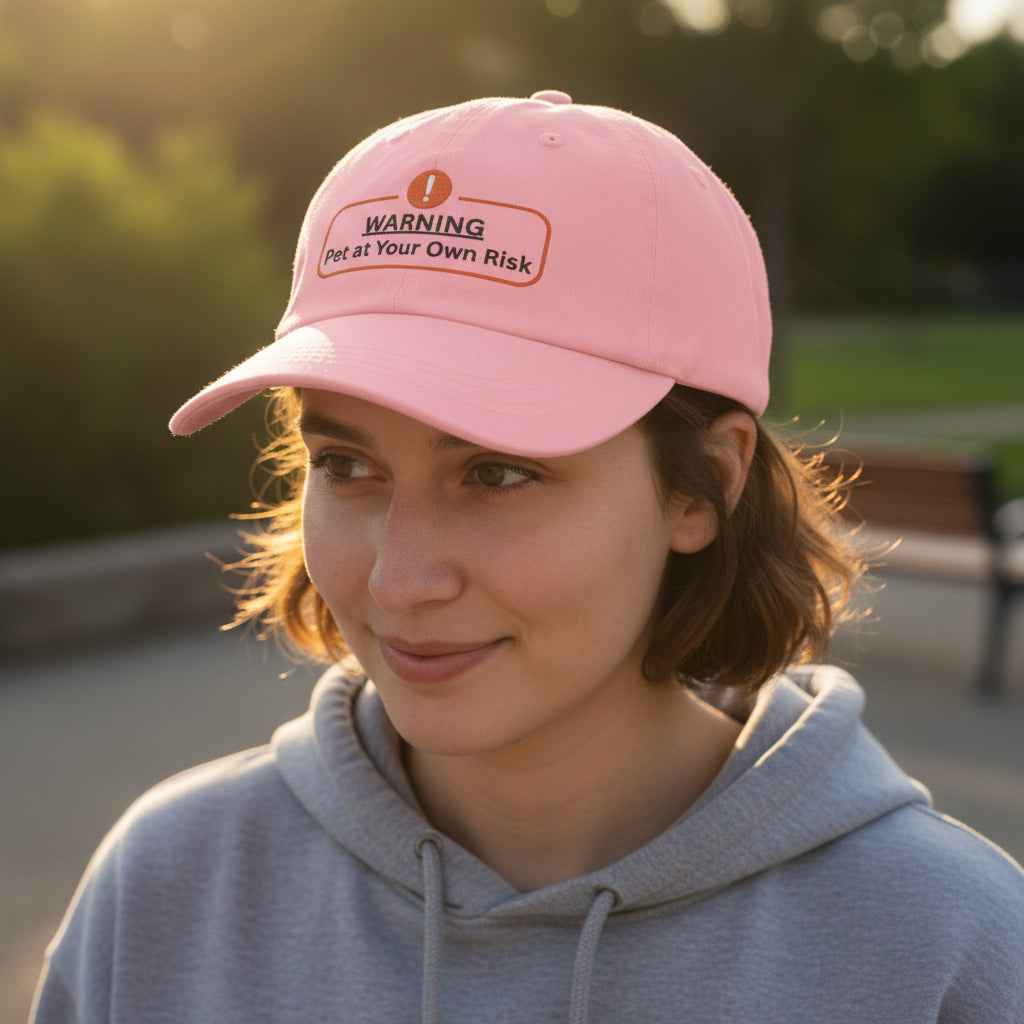 Avertissement : Casquette "Prenez soin de votre animal à vos risques et périls" – Casquette brodée S