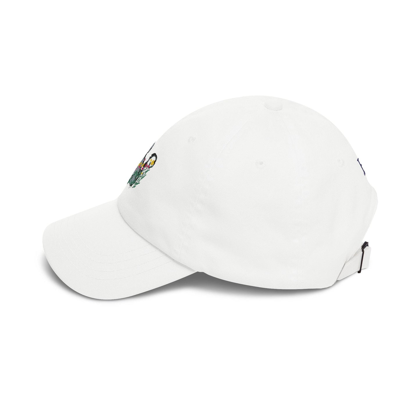 Floral Cat Embroidered Baseball Cap