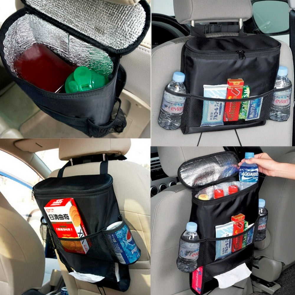Organisateur de dossier de siège de voiture universel - Solution de rangement multi-poches