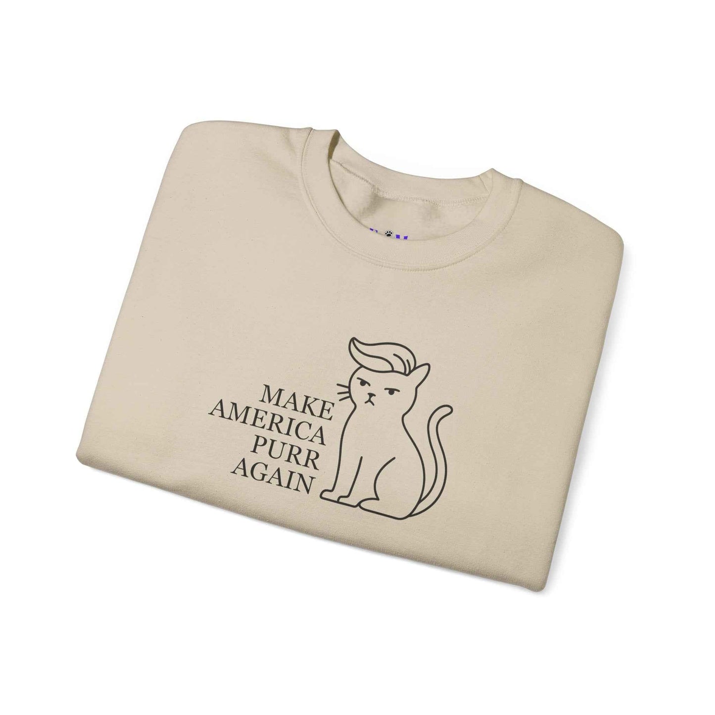 Rendre l'Amérique Purr à Nouveau Sweatshirt Parodique de Chat