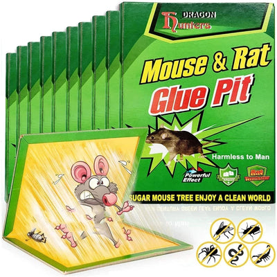 3-15pcs Mouse Board Sticky Mice Glue Trap High Effective Rodent Rat Bugs Catcher Pest Control Reject Non-toxic Eco-Friendly - Korvel