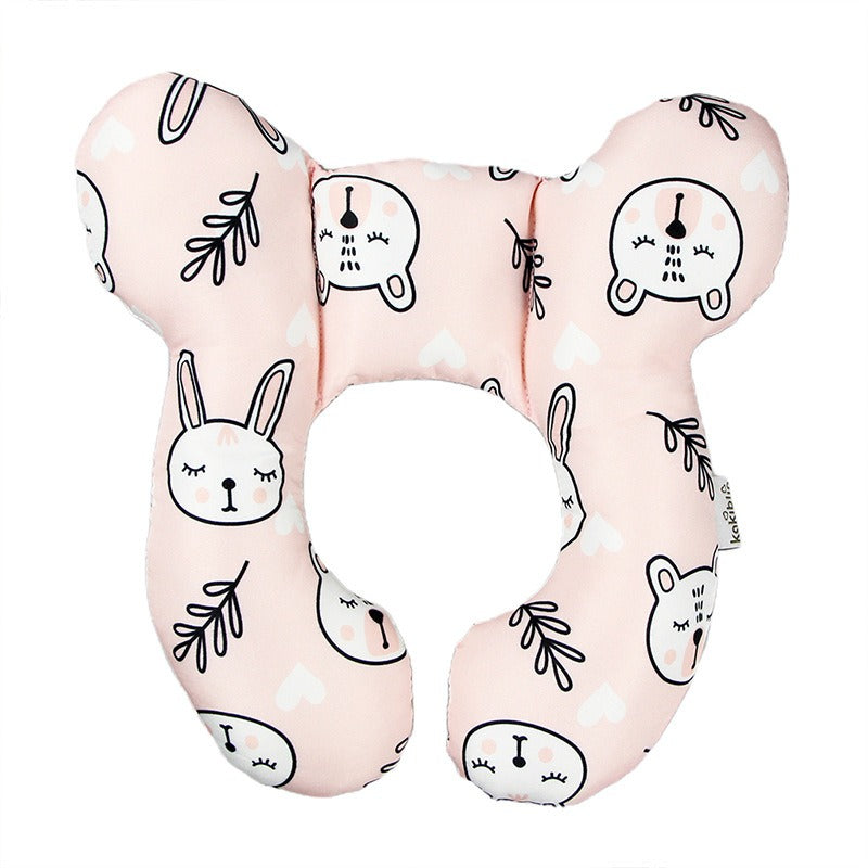 Baby head protection U-shaped pillow stroller fixed head pillow Car seat sleeping protection head and neck pillow - Korvel