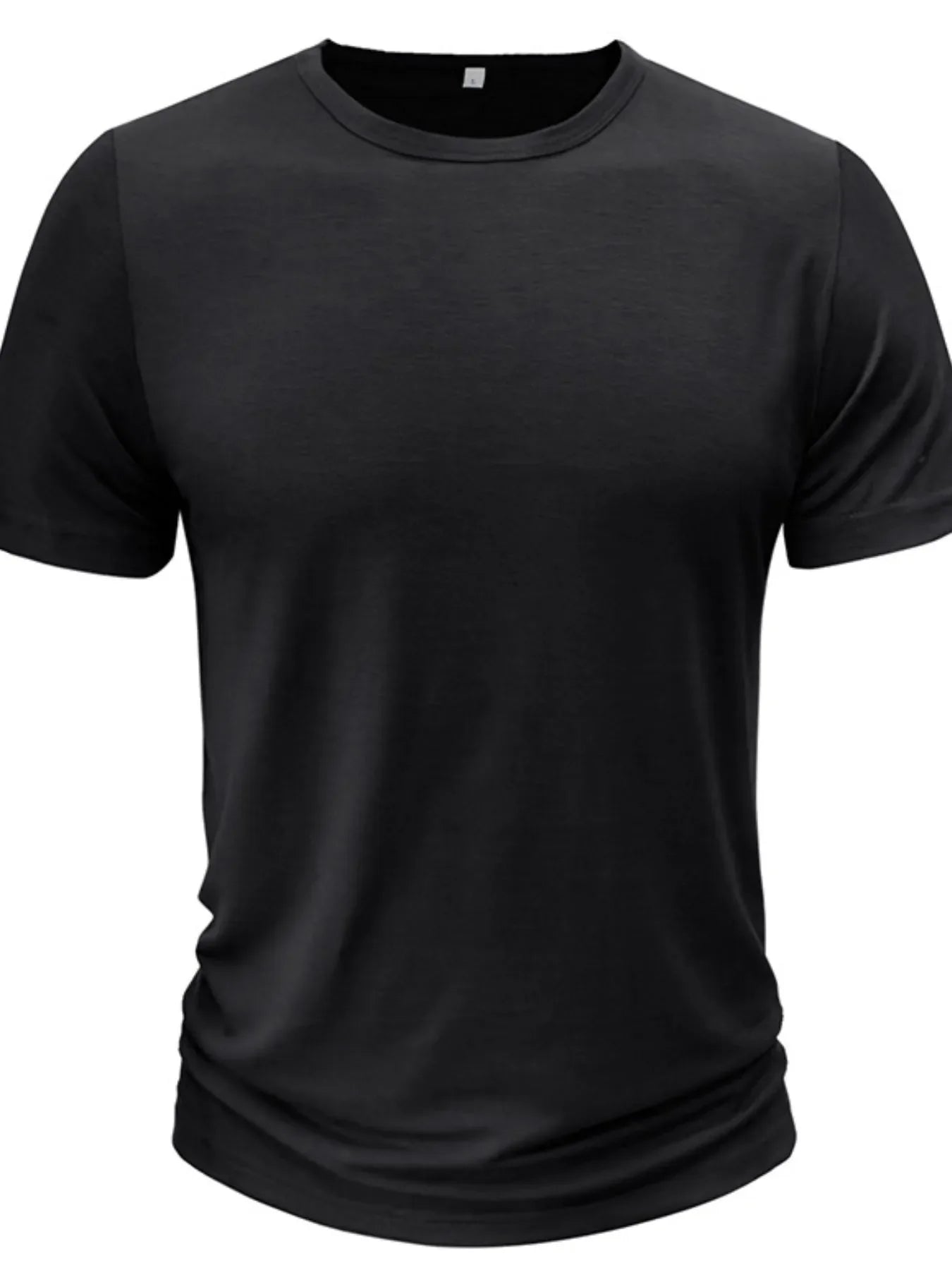 Camiseta de Cuello Redondo Clásica para Hombre en Tallas Grandes