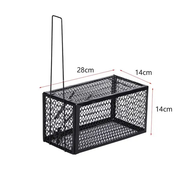 Self-locking Trap Catcher Mouse Rat Bait Mice Live Box Mice Trap Cage Household Mouse Catcher  Animal Control Hamster Iron Cage - Korvel