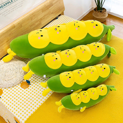 Pea Pillow Plush Toy Long Sleep Doll Caterpillar Grabber Doll - Korvel