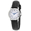Reloj de Cuarzo Plateado de Cuero Negro para Mujer de Coach