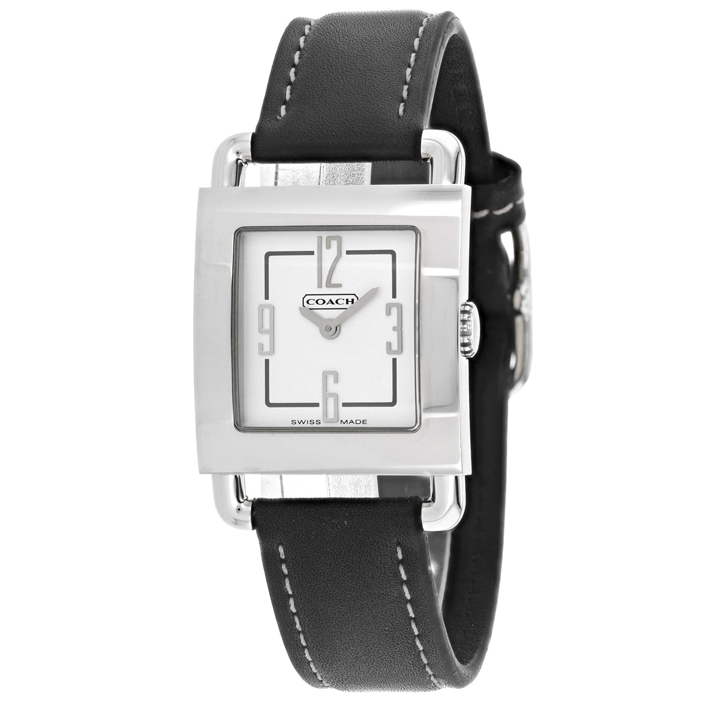 Coach Women's Silver Stainless Steel Watch with White Dial