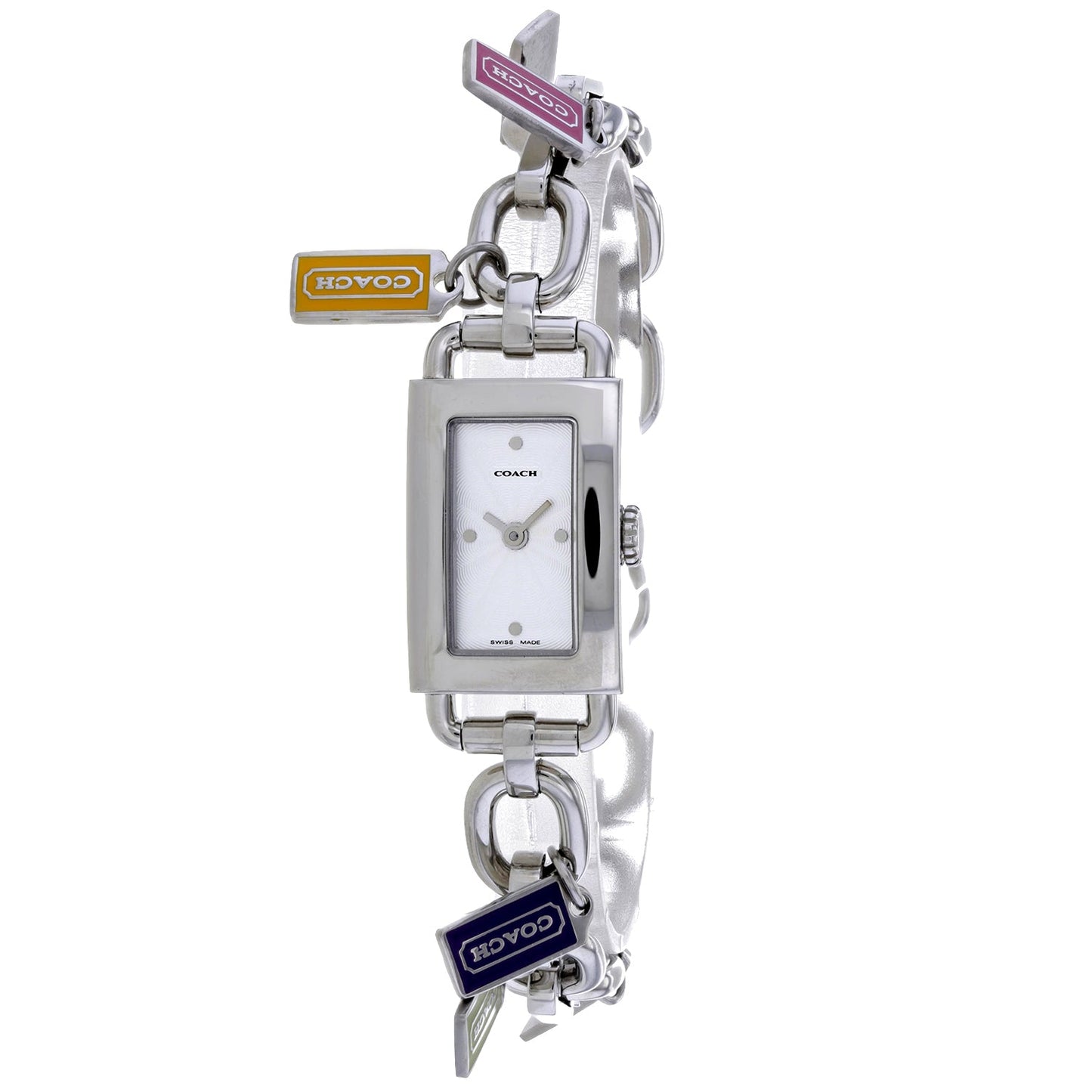 Coach Women's Silver Stainless Steel Watch with White Dial