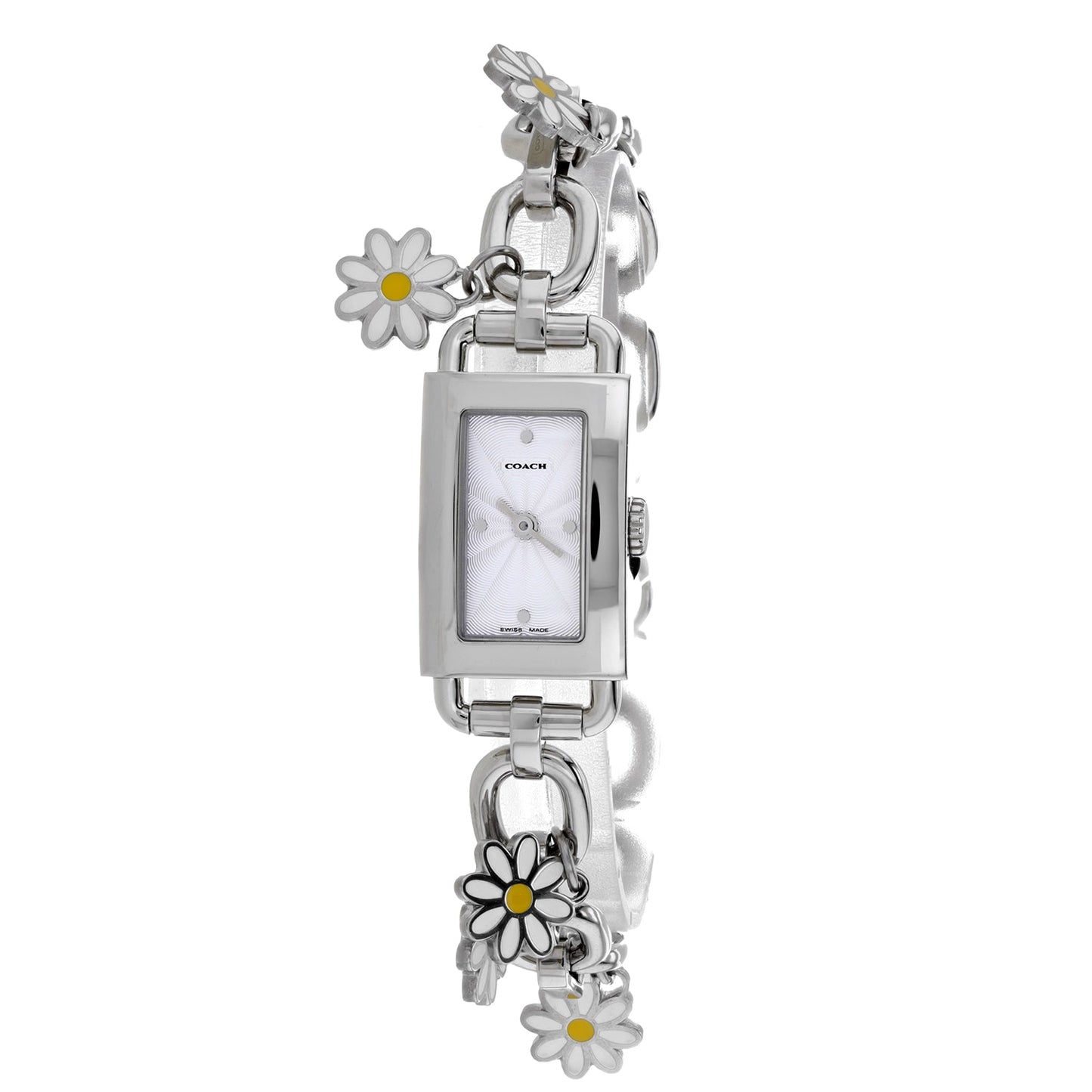Coach Women's Silver Stainless Steel White Dial Watch