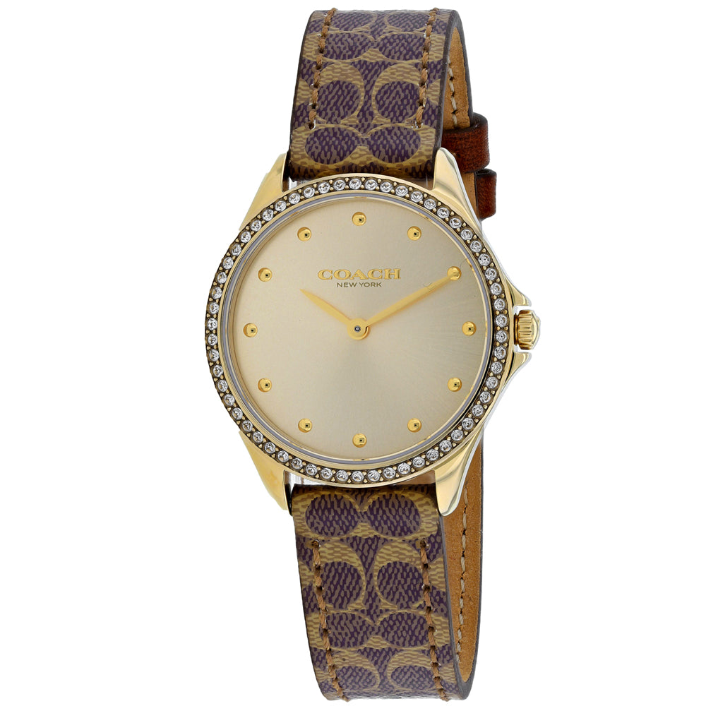 Coach Women's Astor Watch - Elegant Gold Dial