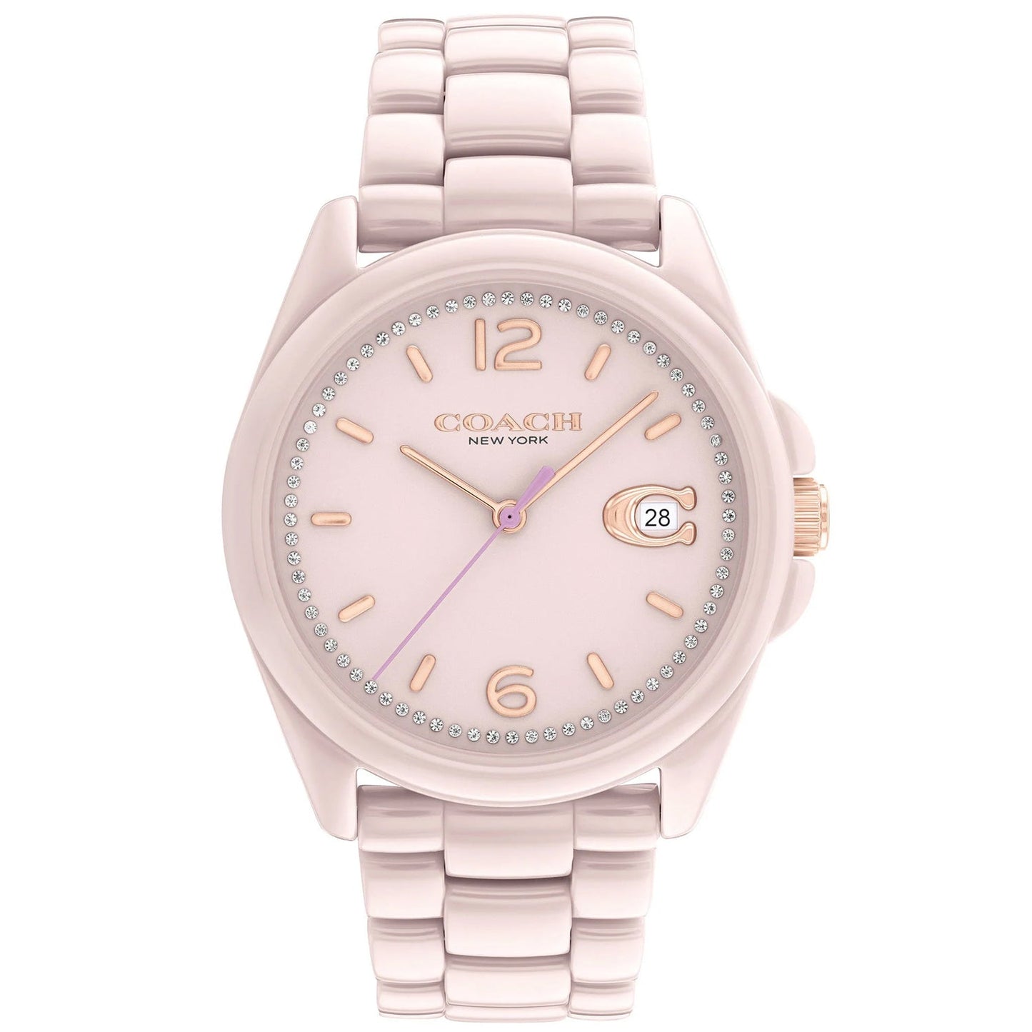 Coach Women's Greyson Watch - Elegant Pink Dial