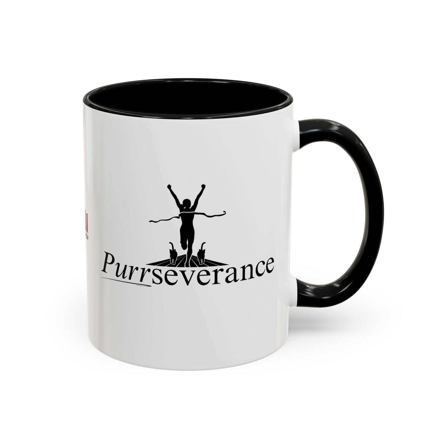 Purrseverance Accent Coffee Mug - Stylish & Functional