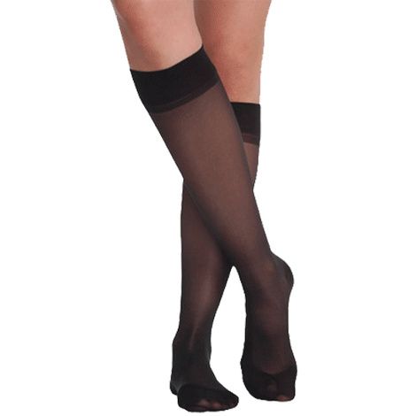 Juzo Attractive Knee High Compression Stockings - Black