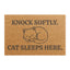 Felpudo Adorable para Amantes de los Gatos – Felpudo de Entrada Knock Softly