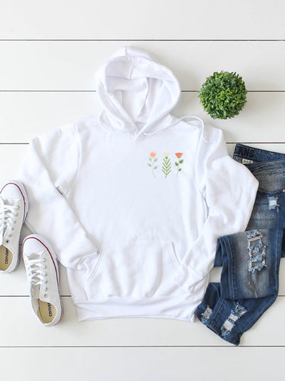 Pocket Flower Hoodie - Korvel