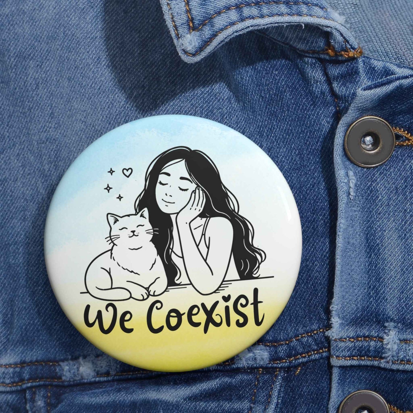 Botón de Pin We Coexist