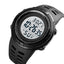 SKMEI 1681 Body Temperature Men's Watch Electronic 5Bar Waterproof Long Battery Life Alarm Clock LED Healthy Male Sport Watch - Korvel
