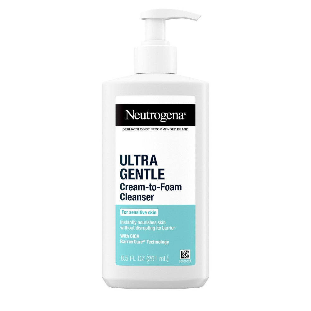 Limpiador Facial Neutrogena Ultra Suave de Crema a Espuma - Sin Fragancia
