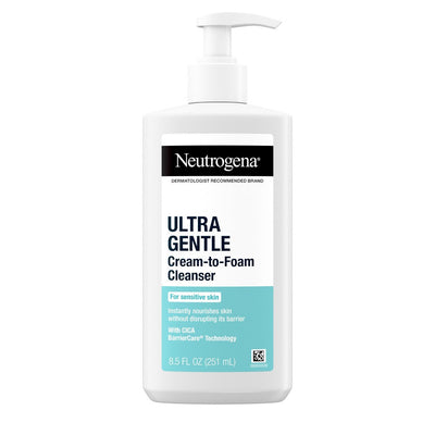 Neutrogena Ultra Gentle Cream-to-Foam Face Cleanser - Fragrance Free