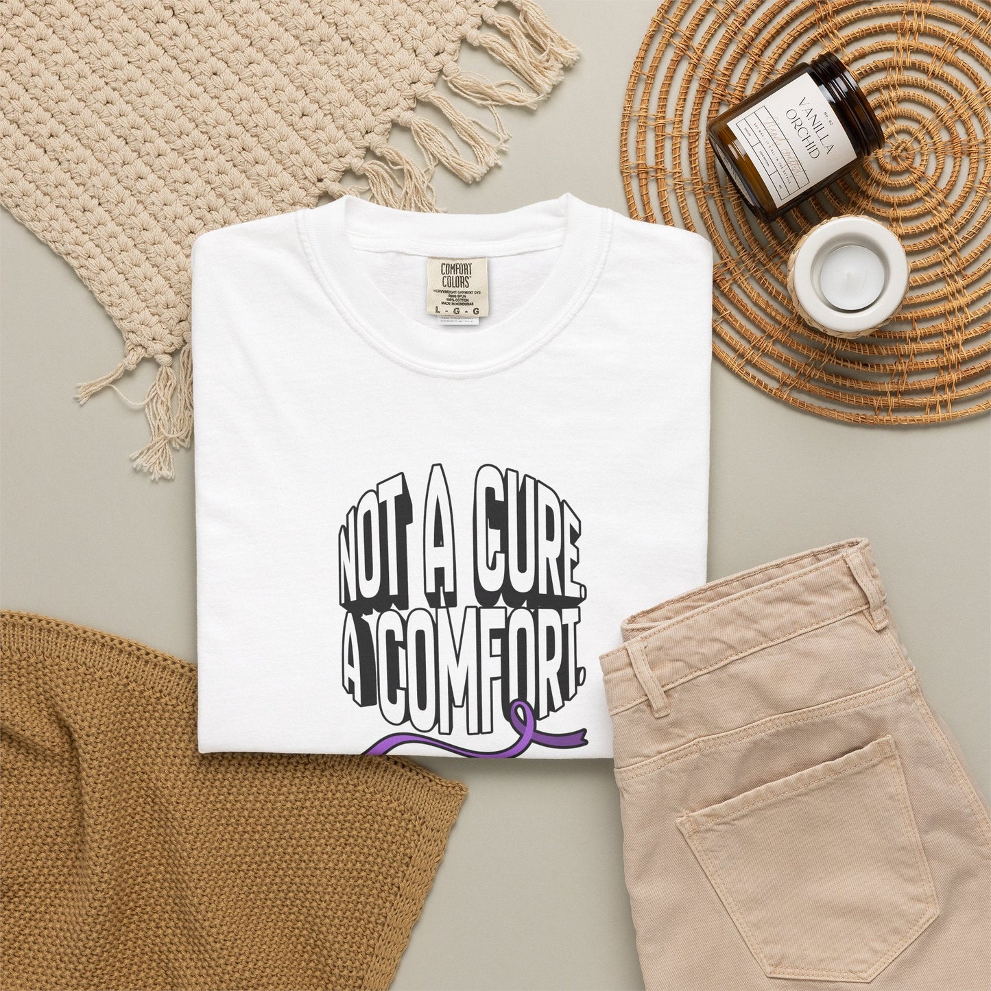 Pas un remède, un vêtement de confort - T-shirt teint en pièce