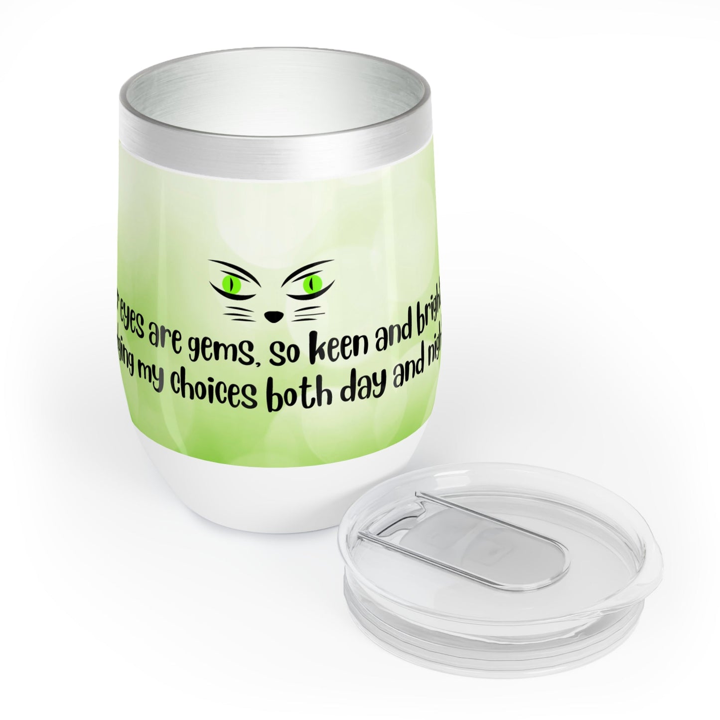 Taza de Vino Chill Judging Eyes