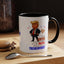 Taza de café de acento vibrante